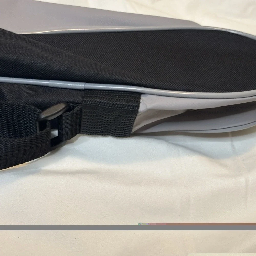 Nike Lacross Stick Bag Black & Silver Duffle w/ Shoulder Strap & Extra Storage